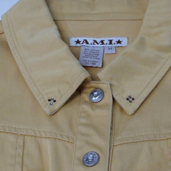 A.M.I. RARE One-Of-A-Kind Customized Embroidered Swarovski Rhinestone Med Jacket - Picture 3 of 14